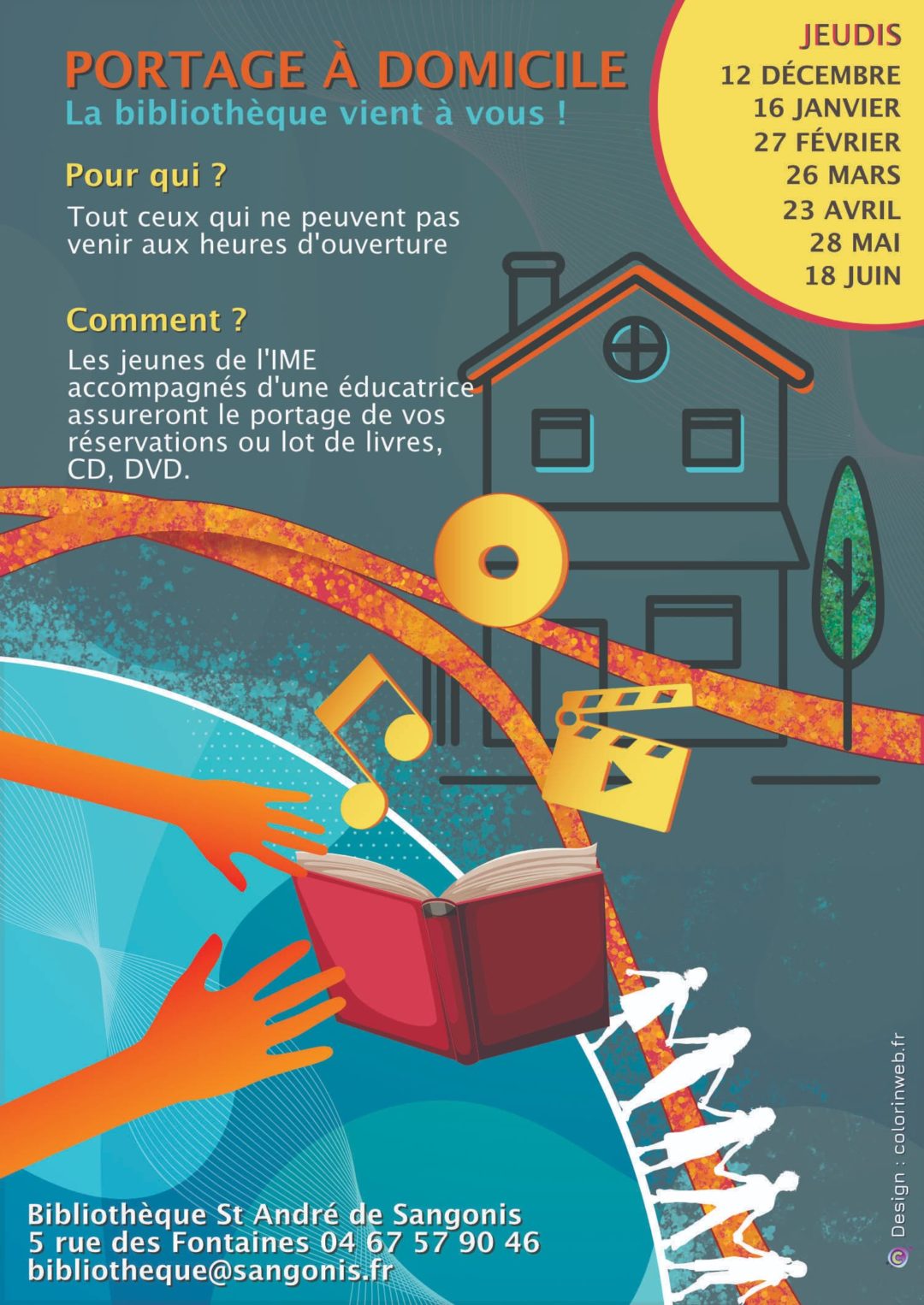 (Français) Affiche pour bibliothèque