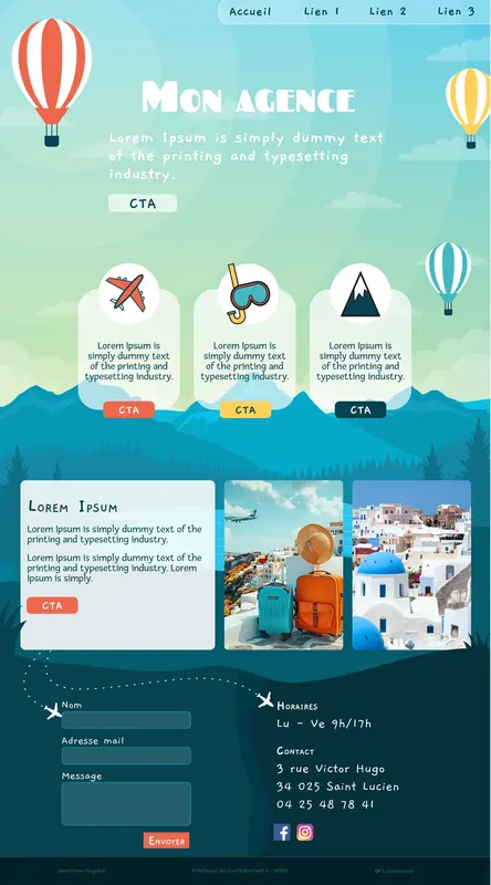 Un site immersif comme une affiche